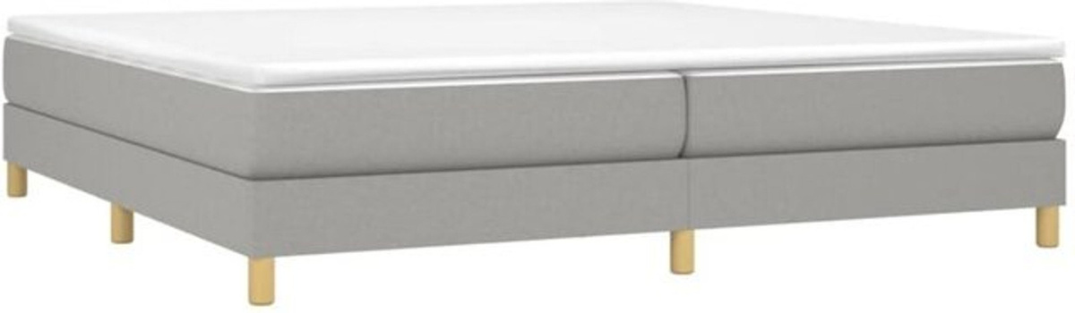 Vidaxl Boxspringbettgestell Modern in Grau aus Stoff und Holzwerkstoff B/T: 200 x 200 cm - Bild 1
