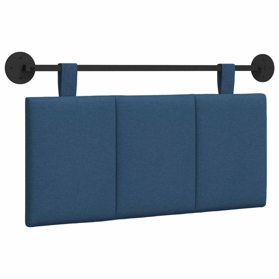 vidaXL Wandmontiertes gepolstertes Kopfteil in Blau mit Streifenmuster, B/H/T: 100 x 55 x 5 cm - Bild 2