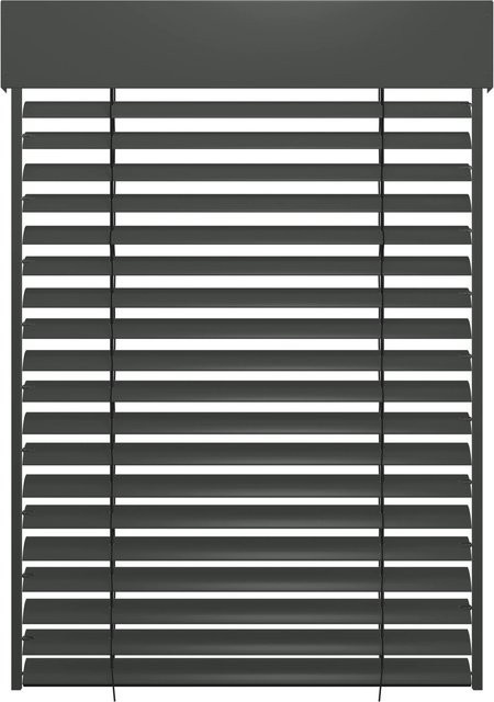 Schellenberg Raffstore Express Sonnenschutz mit Motor, Anthrazit, B: 180 cm x H: 230 cm - Bild 1