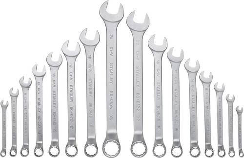 Stanley Modul Ring-Maulschlüssel-Satz, 16-teilig, Silber - Bild 1