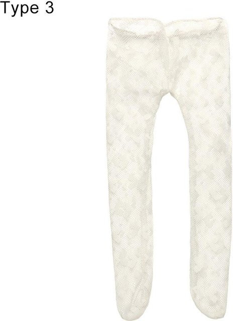 Fashnics Puppenstrumpfhose Mini-Streifen Leggings Herz-Spitzenstrumpfhose, Zubehör, ab 0 Jahren - Bild 1