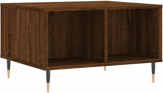 vidaXL Couchtisch modern in Braun, B/T/H: 60 x 50 x 36,5 cm - Bild 1
