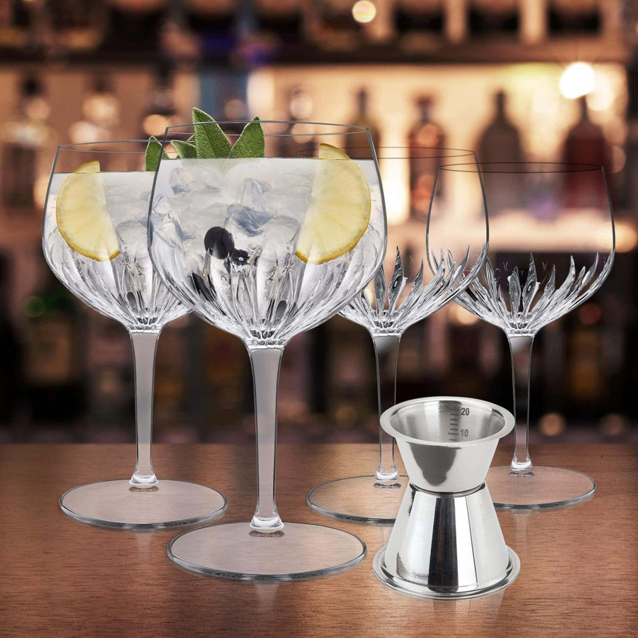 Luigi Bormioli Cocktail-Set Gin Tonic, 5-teilig, transparentes Glas - Bild 2