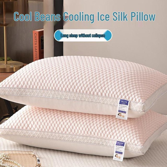 Sommer Eis Seide Kissen Value Vault - Superweiches Low Pillow für Erwachsene aus Eisseide, 700g - Bild 1