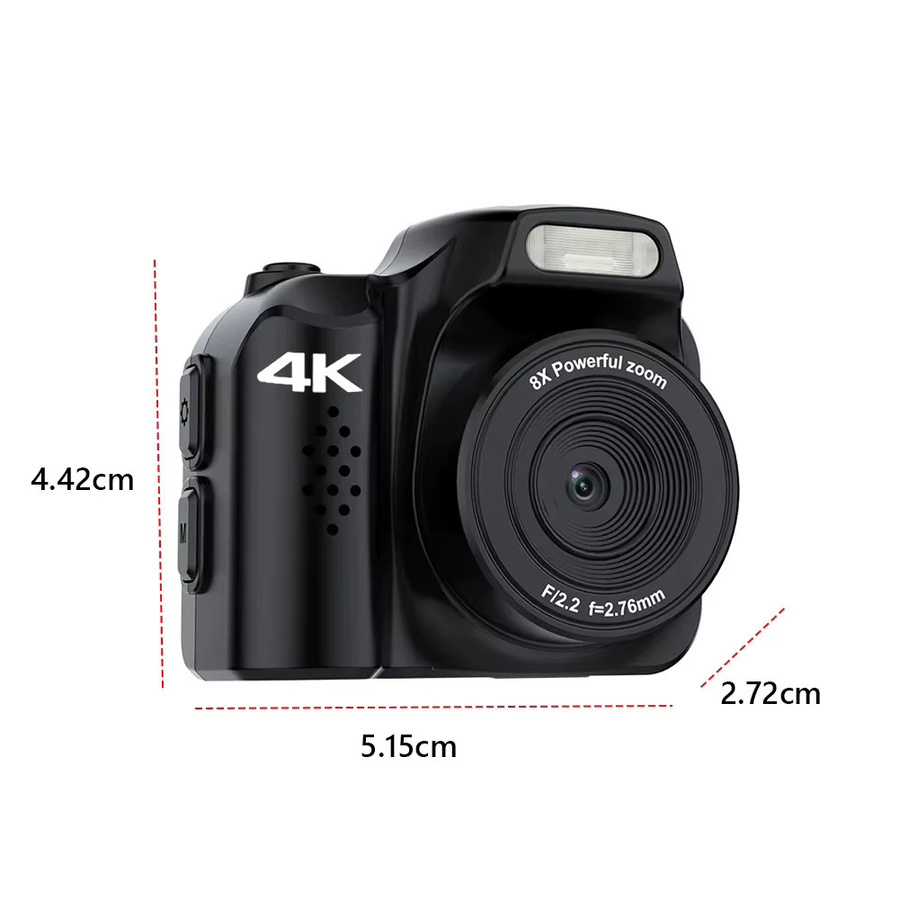 AMORUS Mini-Schlüsselanhänger-Kamera in Pink mit 4K Auflösung und 64 MP als Digitalkamera und Taschen-Camcorder - Bild 6