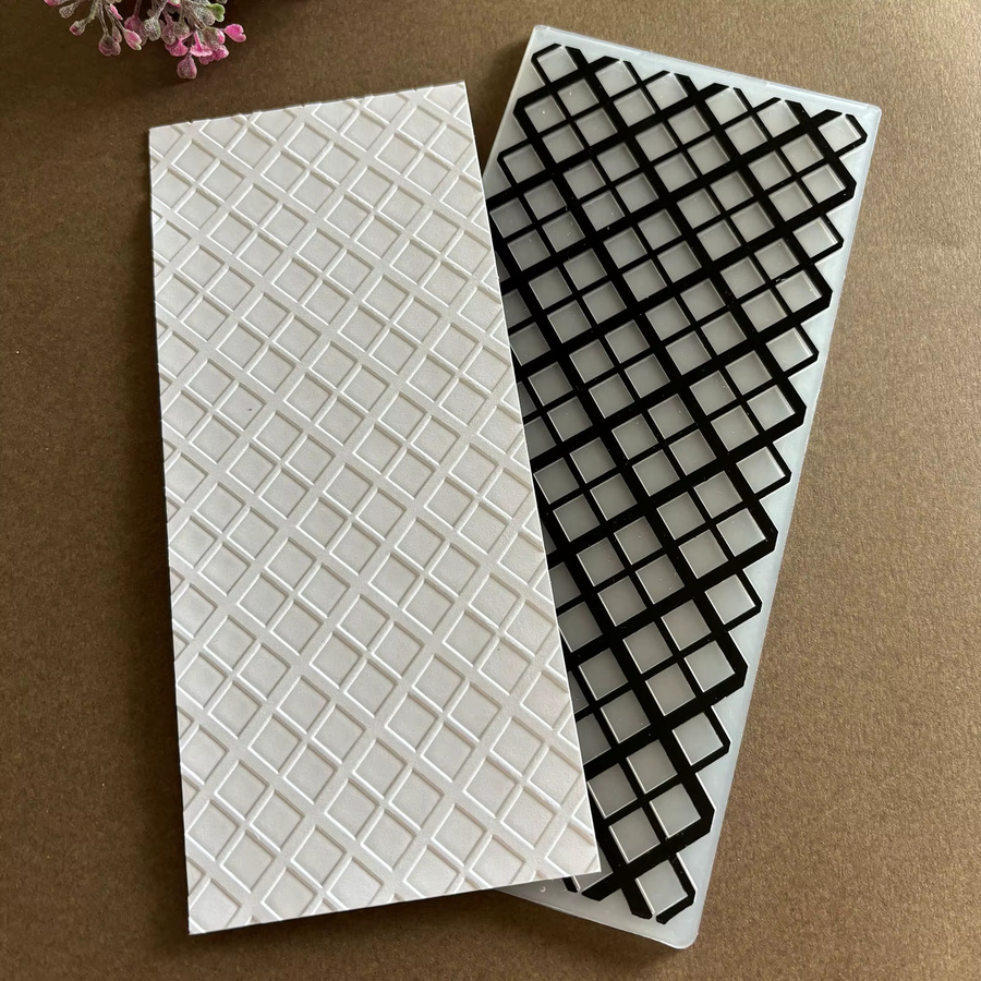 Moderner 2D-geprägter Sammelordner mit Diamantstruktur aus Kunststoff für Kartenalben - Bild 2