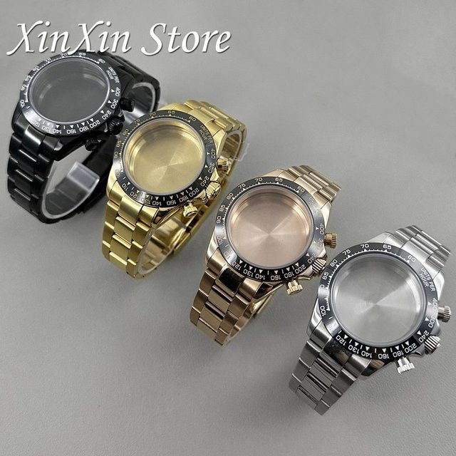 XINGHAN Chronograph, Edelstahl, Silber, Quarz, 40 mm, Oyster-Armband - Bild 1