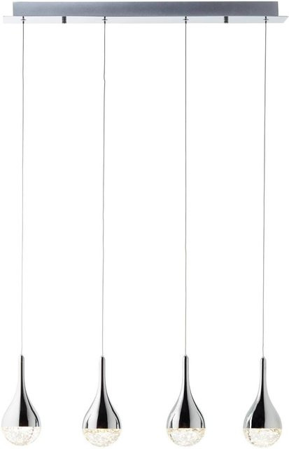 BRILLIANT Frizzante LED Pendelleuchte Chrom, 4-flammig, dimmbar mit EasyDim, warmweiß 3000K, höhenverstellbar - Bild 1
