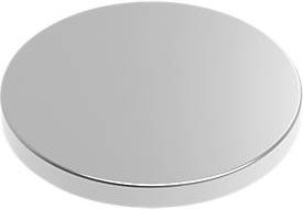 MAUL Neodym-Scheibenmagnet in Silber, 10 Stück, Durchmesser: 10 mm - Bild 1