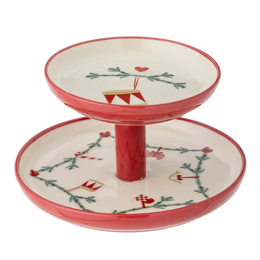 Bloomingville Etagere aus Keramik in Nature Yule, Höhe: 22 cm - Bild 1