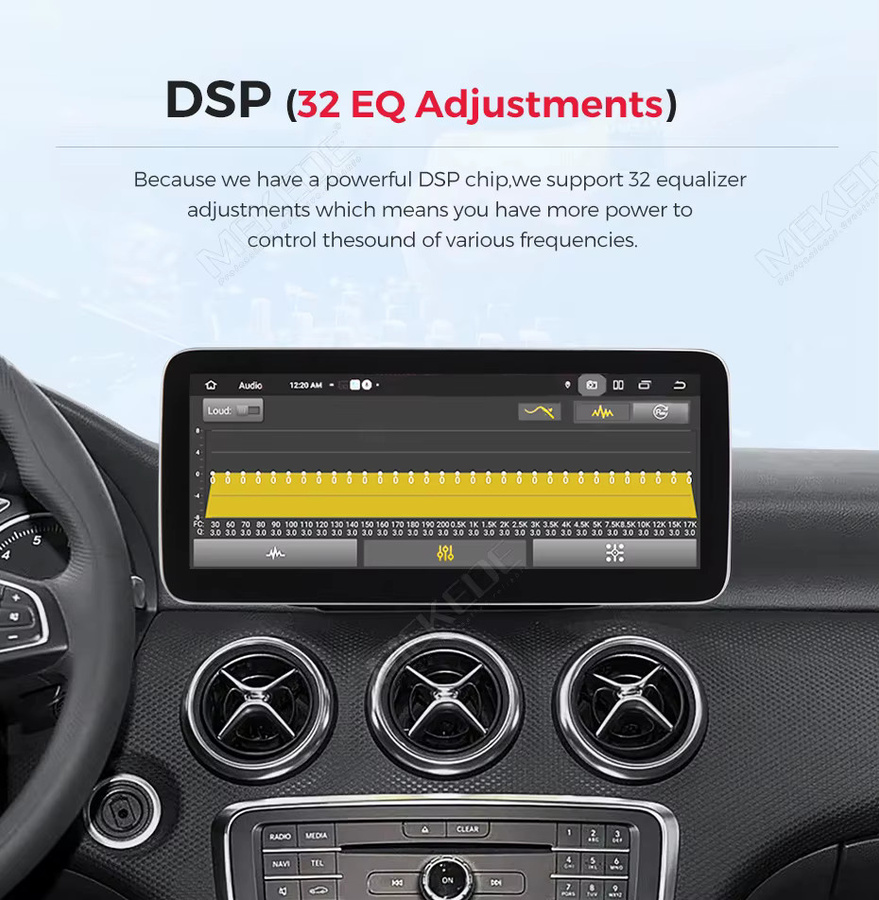 MEKEDE Wireless CarPlay und Android Auto Multimedia-Autoradio für Mercedes Benz E-Klasse W212 S212 NTG 4.0 4.5 5.0, 10,25 Zoll, Schwarz, mit Bluetooth, GPS und WiFi - Bild 6