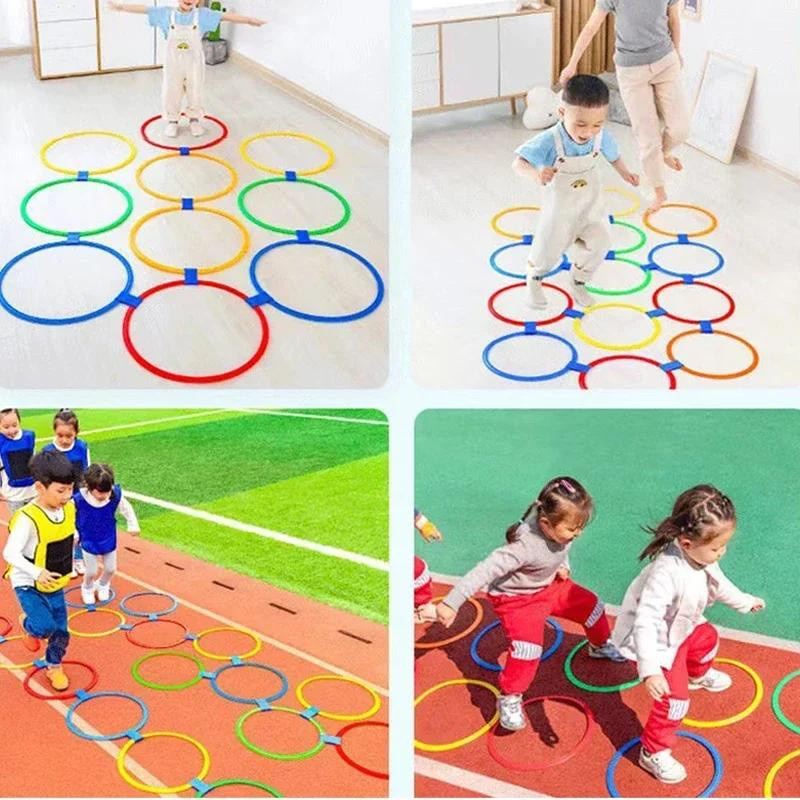 Yiran bag Sprungring Set Outdoor Sport Spielzeug 10 Reifen Bunt / Mehrfarbig - Bild 2