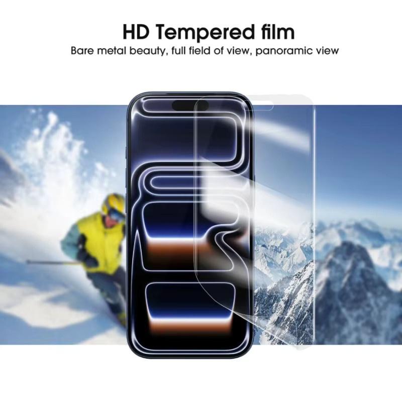 5 Stück WENBIN Hydrogel-Displayschutzfolie für iPhone 17 16 15 14 13 12 11 Pro Max Plus und Mini, transparent - Bild 3