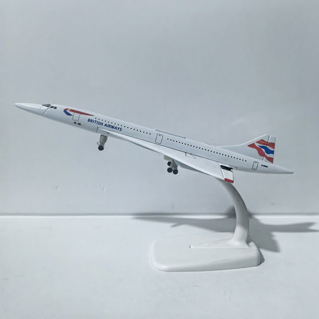 JASON TUTU British Airways Concorde, Druckguss-Metallflugzeugmodell, 20cm - Bild 1