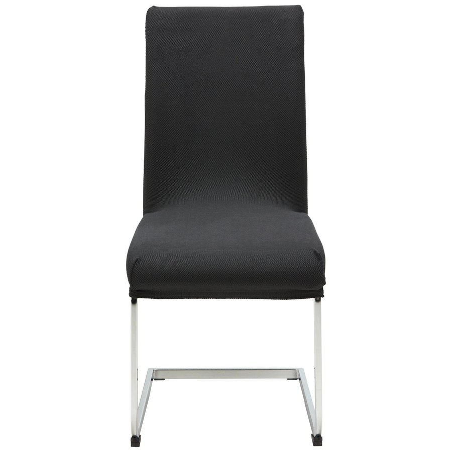 Mömax Stuhlhusse Dominik Schwarz für Esszimmerstühle aus Polyester und Elasthan-Stretch, Breite: 48 cm, Breite: 48 cm - Bild 2