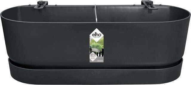 Elho Balkonkasten Greenville Easy Balcony Schwarz B: 52 cm, T: 21,2 cm, H: 19,4 cm - Bild 1