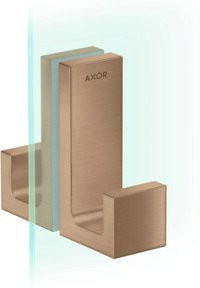 Hansgrohe Axor Uni Rectangular Duschtür aus Edelstahl in Rotgold gebürstet - Bild 1
