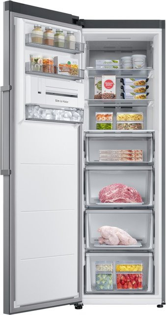 Samsung Gefrierschrank RZ32C7BB6S9 in Silver, No Frost Standgerät mit App-Control und Smart Home Integration, H x B x T: 210,0 x 59,5 x 64,4 cm - Bild 1