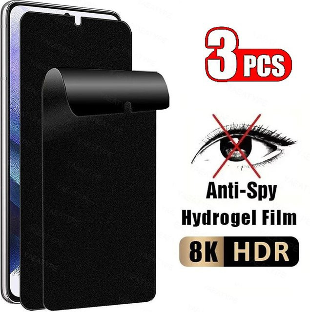 3er Pack Anti Spy Privatsphäre Hydrogel Displayschutzfolie für Realme GT7, GT7 Pro, GT8 und GT Neo - Bild 1