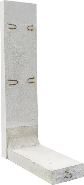 EHL Stützwinkel L-Stein in Grau mit einer Wandstärke von 12 cm, Breite: 50 cm, Höhe: 205 cm - Bild 1