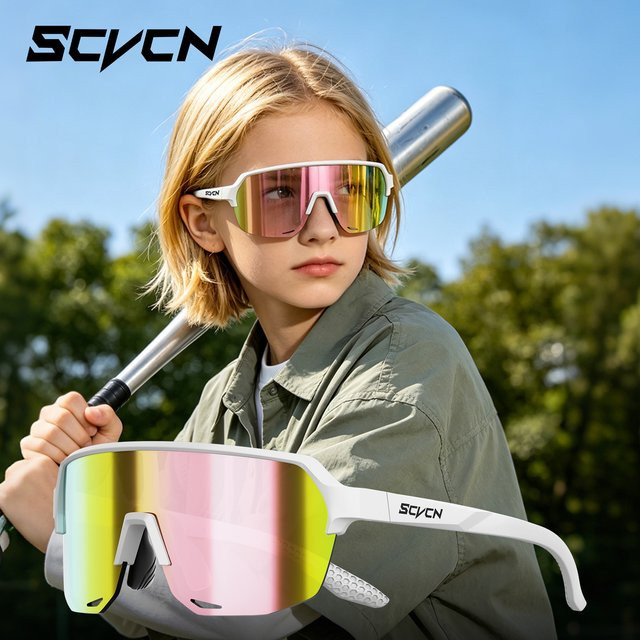 SCVCN Kinder-Sonnenbrille, Vollrand, Kunststoff, UV400-Schutz - Bild 1