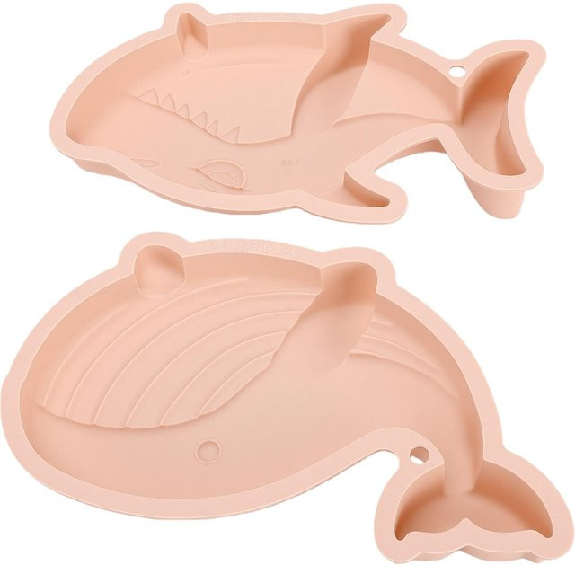 KaiSai Silikonform Wal Meeres-Thema zur Kuchen Dekoration in Beige - Bild 1