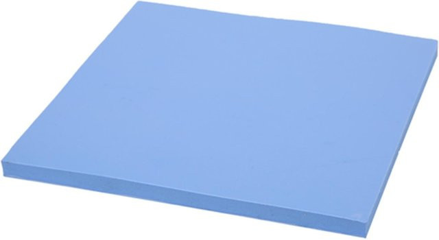 Silikon Wärmeleitpad für CPU und GPU zur Wärmeableitung, Grau, B/T/H: 10 x 10 x 0,5 cm, 1,5 W/mK - Bild 1