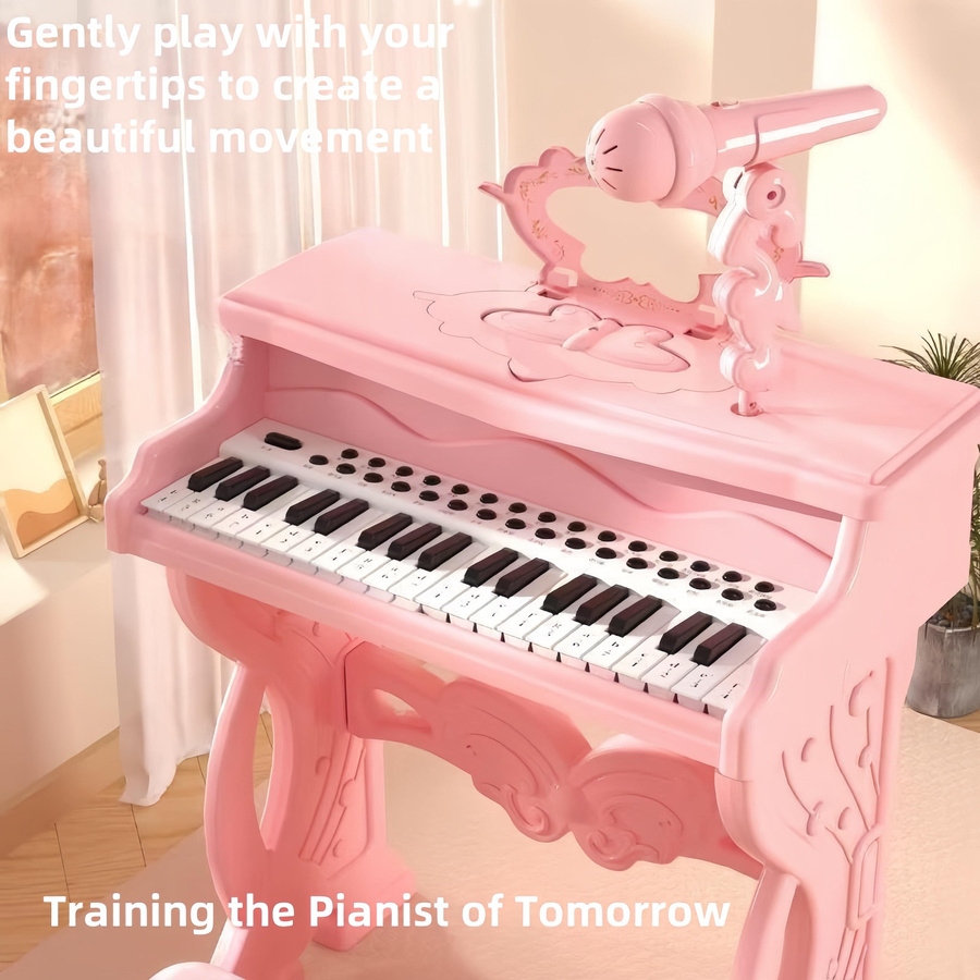 Linyi toy Elektronisches Keyboard rosa 3-6 Jahre - Bild 2