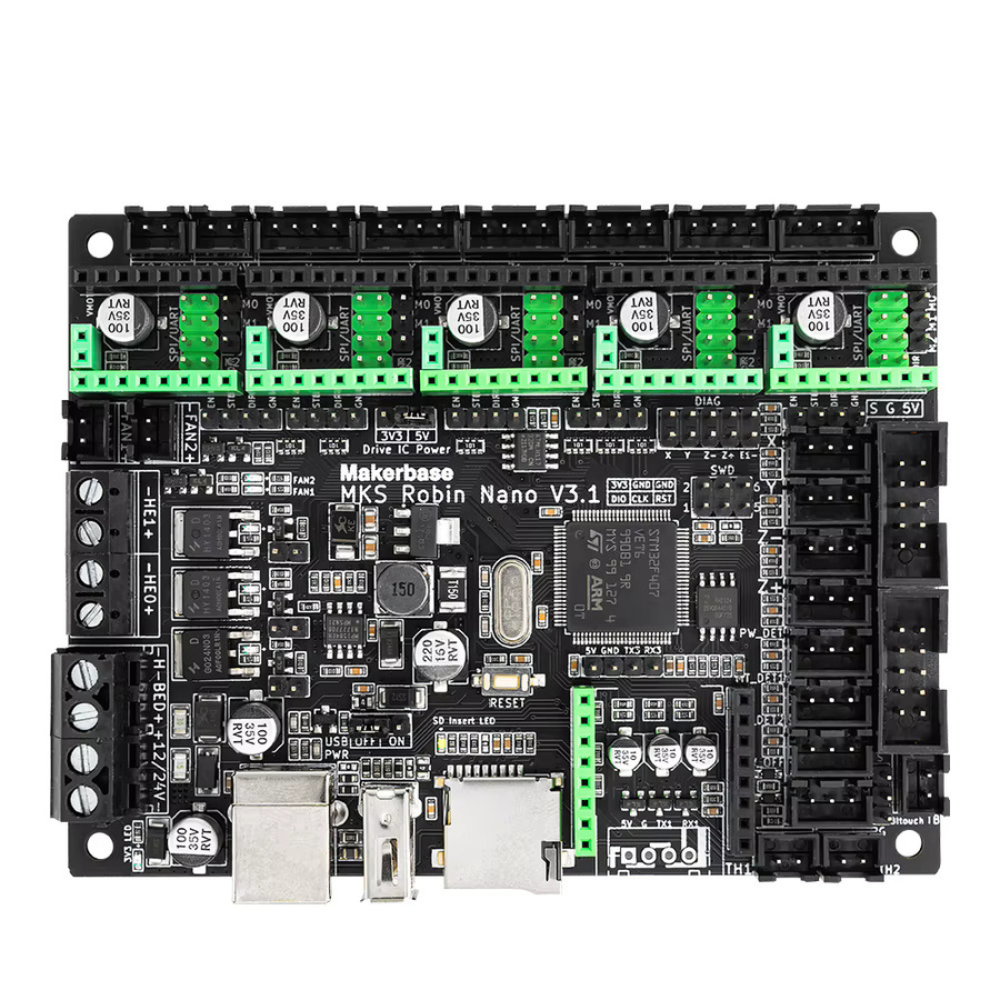 MKS Robin Nano V3.1 32-Bit-Motherboard mit TS35 Touchscreen und TMC2209 UART in Schwarz für Ender 3 und CR-10 3D-Drucker, kompatibel mit Marlin und Klipper - Bild 3