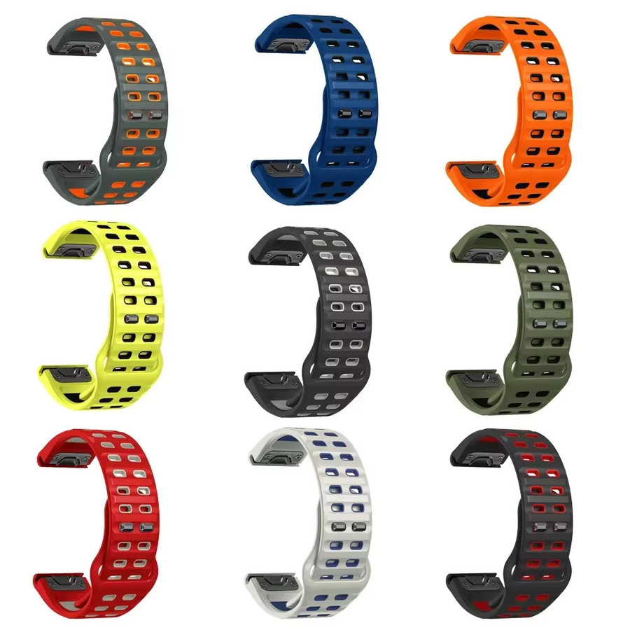 QuickFit Uhrenarmband Silikon, 26 mm, 22 mm, Unisex - Bild 2
