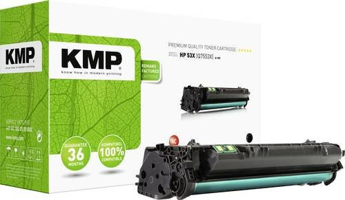 KMP Tonerpatrone Schwarz kompatibel mit HP 53X und Q7553X für Laserdrucker mit einer Reichweite von 7000 Seiten - Bild 1
