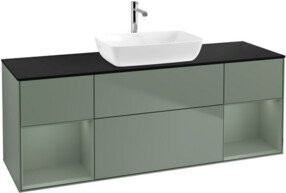 V&B Waschtischunterschrank Finion in Platinbraun, Breite: 160 cm, Tiefe: 50,1 cm, Höhe: 50,1 cm - Bild 1