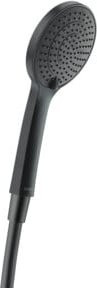 Duravit Handbrause 3jet 110 in Schwarz Matt mit Anti-Kalk-Funktion und Regendusche, Durchmesser: 24,5 cm - Bild 1