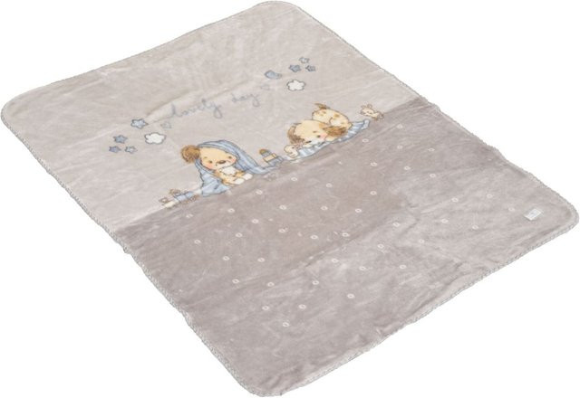 Cangaroo Babydecke Soft Grau aus 100 % Polyester, B x H: 140 x 110 cm - Bild 1