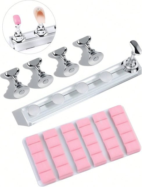 Misscheering Nagelkunstständer Set, Silber, Unisex - Bild 1