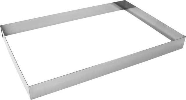 Schneider Schnitten- und Backrahmen aus Edelstahl, Farbe Silber, B: 58 cm, T: 38 cm, H: 5 cm - Bild 1