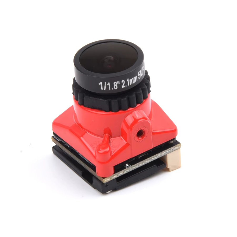 Readytosky Mini FPV Kamera mit 1800tvl Auflösung, 2,1mm Objektiv und einstellbarem OSD in Schwarz - Bild 2
