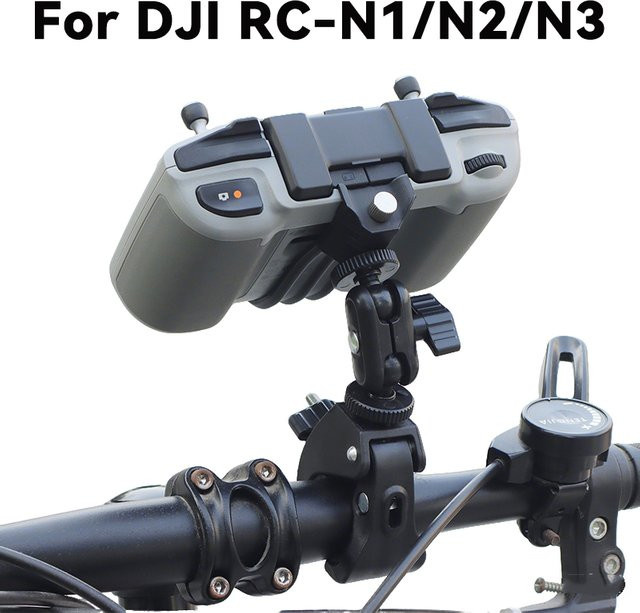 DJI Control Bike Halterung Schwarz: Fahrrad Lenker Clip Ständer für DJI RC-N1, RC-N2, RC-N3, DJI Neo, Air 3S und Mini 4 Pro - Bild 1