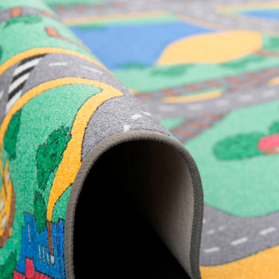 Snapstyle Kinder Spiel Straßenteppich mit Straßenmotiv, bunt, B/T: 100 x 200 cm - Bild 2