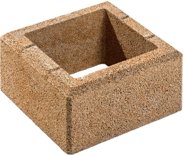Diephaus Mauer Canta Pfeilerstein Sandstein B/T/H: 37,5 x 37,5 x 20 cm - Bild 1
