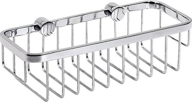 Brillantbad BYTRO Seifenkorb aus Messing in Chrom poliert, Farbe: Silber, B/T/H: 25,0 x 11,2 x 7,0 cm - Bild 1