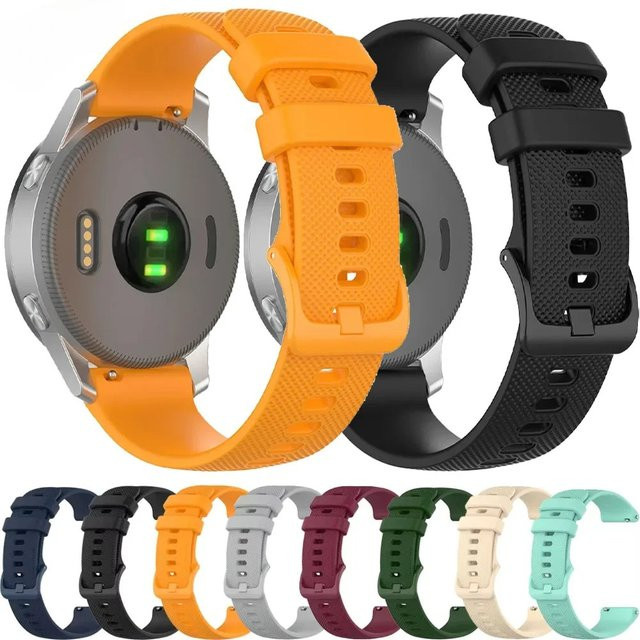 Garmin Uhrenarmband Silikon, Schwarz, Unisex, 22mm, 20mm - Bild 1