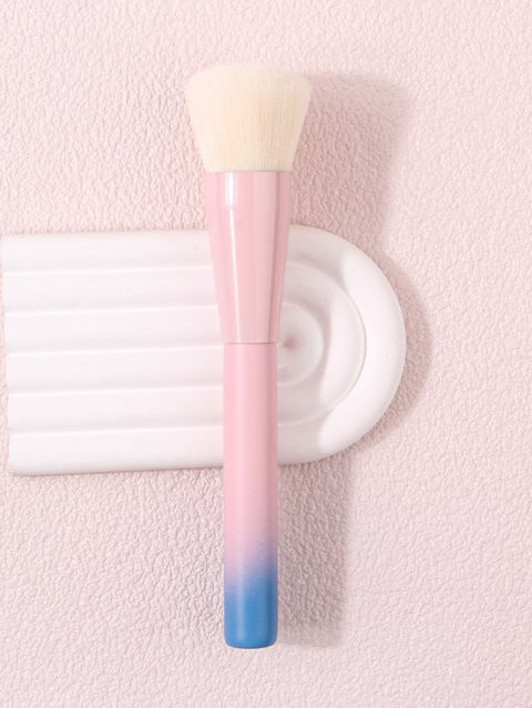 KOSSHOW Make-up Pinsel, Flachkopf Konturpinsel, Rosa Blau Farbverlauf - Bild 1