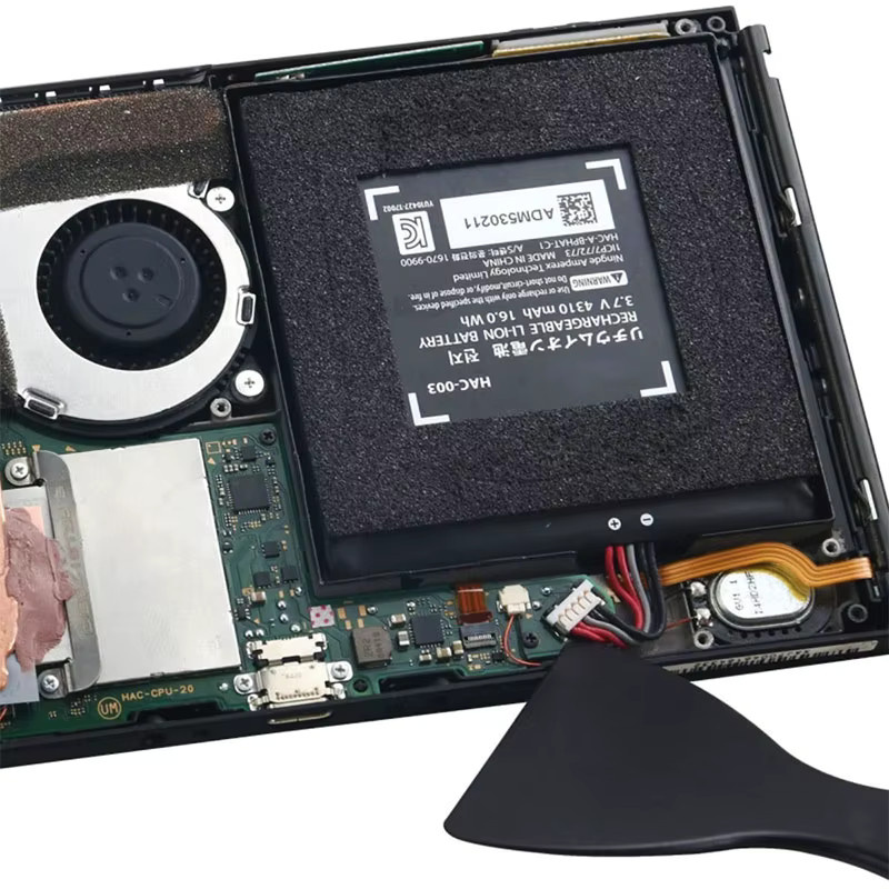 Nintendo Switch Akku HAC-003 und HAC-001 Ersatzbatterie in Schwarz mit 4310 mAh - Bild 3