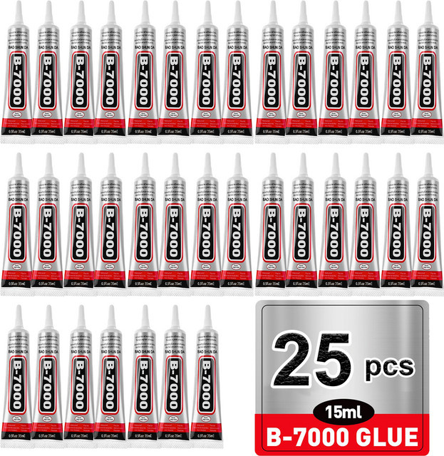25 Stück B7000 Universalkleber, transparent, 15 g pro Stück - Bild 1