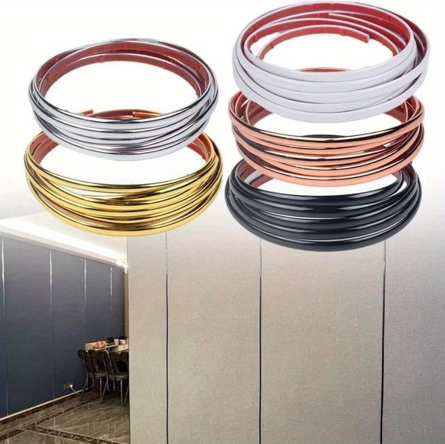Selbstklebendes PVC-Dekorationsband von 3M in Weiß, 3 Meter Länge für Wandkanten, Decken, Möbel und Fliesenfugen - Bild 1