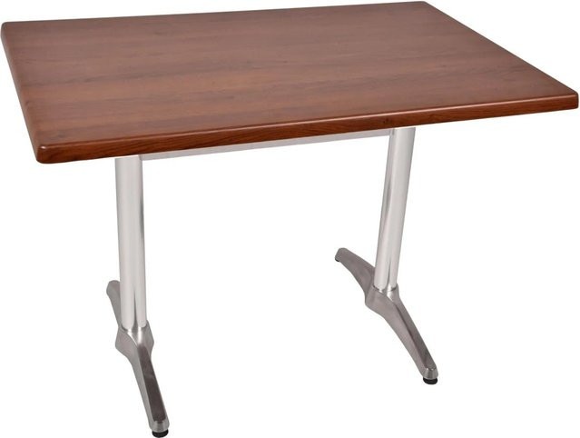 DELUKE Bistrotisch SERNA rechteckig Dunkelbraun B/T/H: 110 x 70 x 66 cm - Bild 1