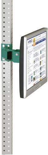 Manuflex ZB3630.0001 Monitorträger für UNIVERSAL und PROFI mit 80 mm Doppelgelenk und VESA-Adapter 100 x 100 mm in Graugrün - Bild 1