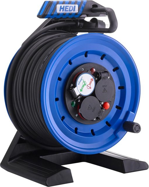 HEDI Kabeltrommel Generation 7 Companion K7A40NTF, 40 m, Blau/Schwarz, IP44 - Bild 1
