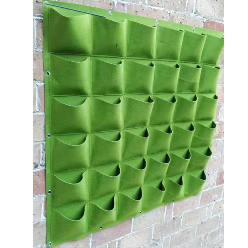 Wandhängende Pflanztaschen für vertikale Gärten in Schwarz und Grün - Bild 4